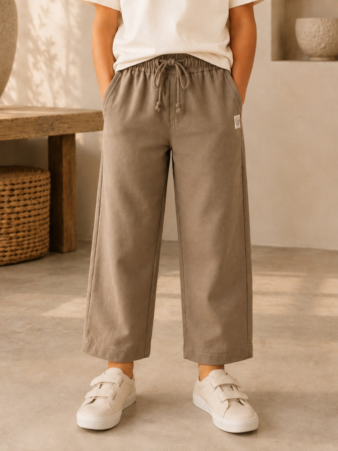 Dark Beige Ridge Trousers